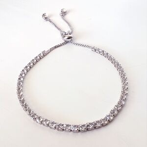 Adjustable Swarovski Crystal Tennis Bracelet